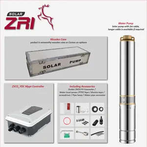 ZRI-bomba Solar de 4 pulgadas, fabricante profesional de China, precio barato, CC Solar, 2 HP