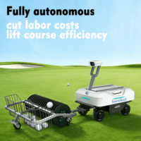 Machine de ramassage de balles de golf, châssis de robot à chenilles en caoutchouc, suspension indépendante, moins de dommages pour l'herbe