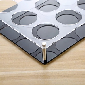 Tùy chỉnh cho Acrylic bắn kính chủ Rack Wine cup chủ Whiskey Kính phục vụ Khay cho <span class=keywords><strong>bar</strong></span> - Product Image 3