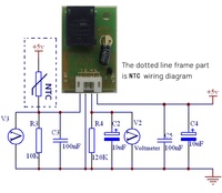 Module capteur transmetteur numérique de température et d'humidité intérieure HRTM030 RS485 Thermistance NTC Résistance sensible à l'humidité OEM ODM