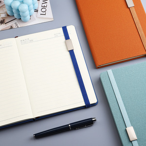 Cuaderno con correa A5, Bloc <span class=keywords><strong>de</strong></span> notas <span class=keywords><strong>de</strong></span> negocios, caja <span class=keywords><strong>de</strong></span> regalo personalizada, conjunto elástico para oficina corporativa, Impresión <span class=keywords><strong>de</strong></span> logotipo, nuevo cuaderno con bolígrafo, juego <span class=keywords><strong>de</strong></span> regalo - Product Image 4