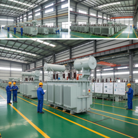 Transformador de Potencia Trifásico Vertical de Alta Tensión 10KV S11/S13/S20 Sumergido en Aceite 50/400/630/800KVA con Doble Envoltura de Cobre y Aluminio