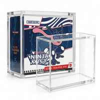 Boîte de rangement Elite Trainer en acrylique avec aimant puissant, couvercle magnétique, protection UV à 99 %, étui de présentation transparent pour jeu de cartes à collectionner