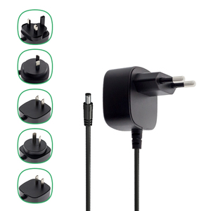 Ac để DC cung cấp điện tường adapter biến áp đầu ra duy nhất 7.<span class=keywords><strong>5</strong></span> Volt 0.8 <span class=keywords><strong>AMP</strong></span> 6 watt với CE TUV-GS - Product Image 2