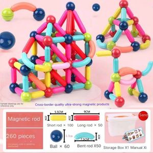 Juguetes educativos de aprendizaje para niños, palos 3D, imanes de tierras raras, bolas magnéticas de neodimio, juego de varillas, bloques de construcción magnéticos DIY - Product Image 5