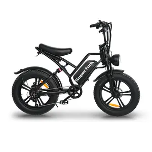 EU US 창고 48v 500w 750w 전원 풀 서스펜션 하이브리드 전자 자전거 Ebike 먼지 산 지방 타이어 자전거 전기 자전거