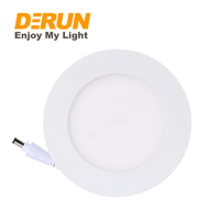 Edge Lit LED Plafonniers Encastrés Mince Rond Encastré LED Panneau Lumineux Canless Wafer Downlight , LPL-RECESSED