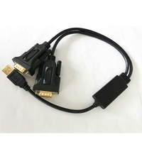 Nuevo Cable Adaptador USB RS232 Serial DB9 de 2 Puertos y 5 Metros con Chipset Utech FTDI 2026, Blindaje Trenzado, Conductores de Cobre Puro y PVC para Computadora