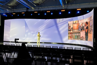 Royal Top Sale Curved Outdoor P3.91 Pantalla LED Panel de pantalla LED de alta resolución para eventos de escenario