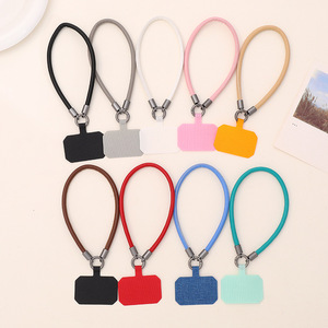 Universal Phone Lanyard Adjustable PU Leather Neck Strap With Phone Patch All <strong>Smartphones</strong> Wrist Strap Rope Phone Case Patch - Product Image 1
