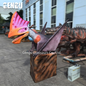 Decorazione del parco realistico 3D Dino Robot modello di dinosauro animato con le ali - Product Image 3