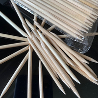 100 bâtonnets en bois d'oranger double face multifonctionnels pour repousser les cuticules, outil de manucure et pédicure pour usage professionnel et domestique