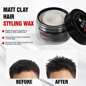 Cire coiffante mate bio personnalisée avec logo fournisseur, cire coiffante mate à <span class=keywords><strong>base</strong></span> <span class=keywords><strong>d</strong></span>'eau pour hommes, tenue forte, marque privée, OEM - Product Image 5