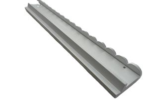 بيع بالجملة رف خشبي ماجونغ أبيض اللون مع شكل موجة دفع اليدين - Product Image 4