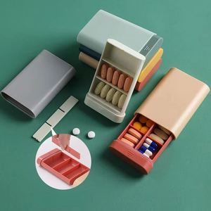 Organizador de Cajones y Armarios Portátil, Contenedor de Medicamentos de Viaje, Estuche Compacto para Guardar Pastillas, Diseño de 7 Días con 6 Compartimentos - Product Image 3