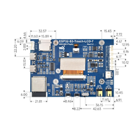 Papan Pengembangan Layar Sentuh Kapasitif ESP32-S3 7 inci, 800x480, Sentuh Kapasitif 5 Titik, Wi-Fi