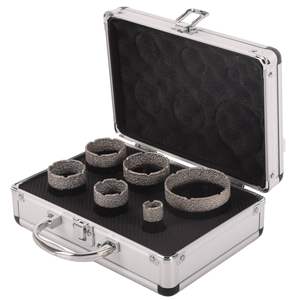 Juego de brocas de diamante de 20-68 mm, kit de sierra perforadora con soldadura al vacío para azulejos, vidrio, piedra, sierra perforadora de diamante profesional - Product Image 1