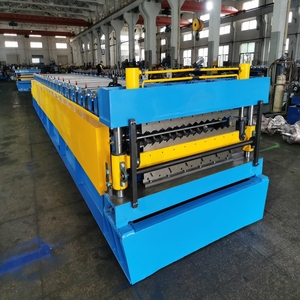 Dubbellaagse metalen dakpaneel rolvormmachine met PLC-besturing, motor-aangedreven tandwiel & lager, CE-gecertificeerd - Product Image 6