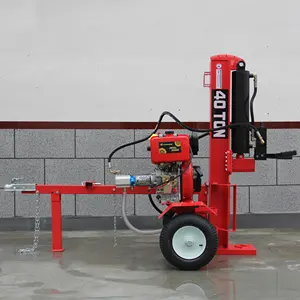 China forestry machinery 40ton log splitter hydraulic electric start diesel engine automatic wood log splitter