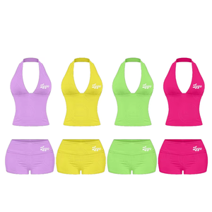 Personalizado profesional fabricante chino 2025 mujeres Coords para venta al por mayor 2 piezas sólido mujeres conjunto con precio de venta directo de fábrica - Product Image 3