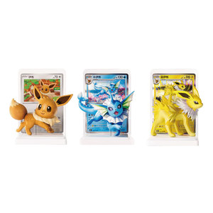 Figuras Coleccionables de Pokémon Eevee Evolution en Caja Sorpresa, 9 Estilos con Tarjetas Intercambiables, Juguete Decorativo de Anime Eeveelution, Regalo - Product Image 3