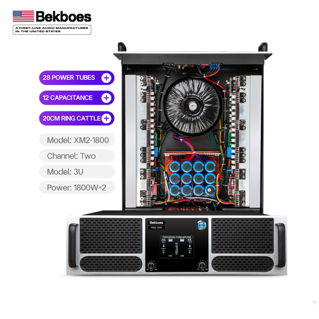 XM2-1800 High Power 1800 Watt 8ohm OEM Professional Outdoor Amplifier Class H Profesional Amplificadores