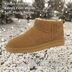 Botas de Nieve de Piel Sintética con Aumento de Altura, Impermeables, Térmicas, Antideslizantes, en Blanco y Negro para Mujer - Product Image 2