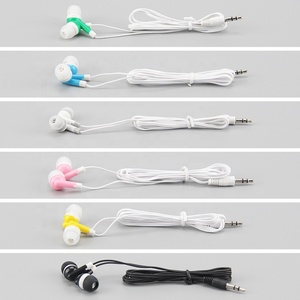 Écouteurs filaires jetables 3,5 mm intra-auriculaires stéréo pour musique sans micro pour bus, train ou avion, pour bibliothèque ou école - Product Image 6