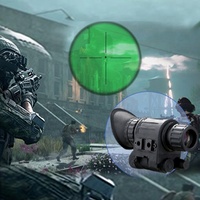 Kacamata Penglihatan Malam Monokuler Gen2+ FOV40 PVS14 Auto-gating yang Dipasang di Kepala