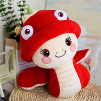 Peluche Serpent Rouge Personnalisée de Haute Qualité, Animal en Peluche du Zodiaque, Coussin, Adorable Peluche Serpent pour Enfant, Cadeau