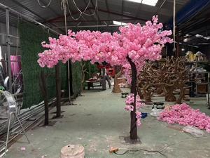Árbol de flor de <span class=keywords><strong>ciruelo</strong></span> de melocotón de <span class=keywords><strong>cerezo</strong></span> artificial colgante para decoraciones de boda de centro comercial escenas de transmisión en vivo árbol de flor realista - Product Image 2