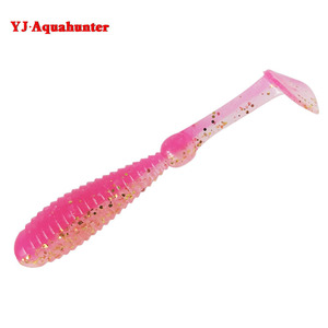 Señuelo de pesca de fondo T-Tail Soft Worm de 82 mm y 4.6 g para la pesca de lubina - Product Image 3