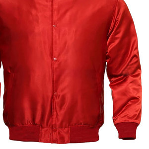Veste en satin brillant de style urbain, coupe moderne, vêtement d'extérieur tendance, logo personnalisé, prix de gros, fabricant - Product Image 3