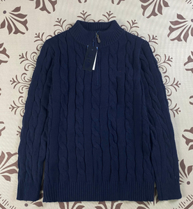 Suéter Personalizado de Lujo para <span class=keywords><strong>Hombre</strong></span> Estilo Preppy |   Suéter Estilo Polo Ralph Lauren, Cuello Coreano, Tejido de Punto - Product Image 4