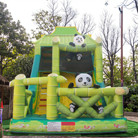 WINSUN Vente directe d'usine Glissade gonflable commerciale à thème panda pour enfants en plein air