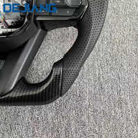 Volant en cuir et fibre de carbone personnalisé pour Toyota Corolla Land Cruiser GR Prado LC200 LC300 120 150 Hilux Plug and Play