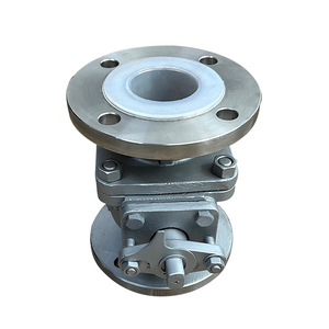 บอลวาล์วหน้าแปลน สแตนเลส 304 DN65 16P บุ PTFE แบบแมนนวล สำหรับสารเคมีในอุตสาหกรรม - Product Image 4