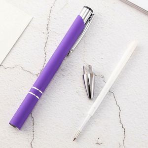 Stylo bille publicitaire de luxe en métal avec logo personnalisé imprimé, marque de l'entreprise, prix bas - Product Image 1