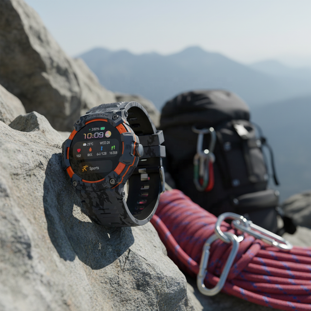 G206 Android Smart Watch Outdoor Sports Style 1.39 Inch IPS Screen BT Calling Dial Answer Call IP67 Waterproof Long Battery Life