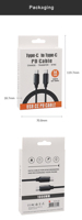 Câble de données de tressage USB C en alliage d'aluminium de 1m 5A 100W pour téléphone portable Xiaomi Redmi Note 8/9/10/11 Pro en nylon durable