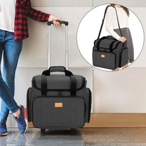 Free sample Pull-rod Insert <b>Sewing</b> <b>Machine</b> Bag Handbag with Knitting Tool Storage Bag for Outdoor Travel - Product Image 3