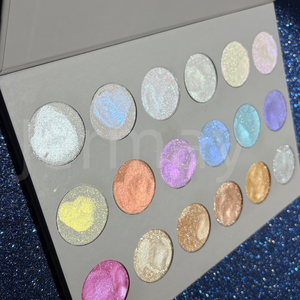 Aurora Fairy bedak padat lumpur basah Vegan Highlighter perunggu kecantikan tubuh bersinar 36mm palet Highlighter untuk rias - Product Image 4