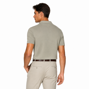 Polo de punto de algodón <span class=keywords><strong>verde</strong></span> sin botones, transpirable, anti-bolitas, estilo Old Money, nueva tendencia, para hombre, de verano - Product Image 4