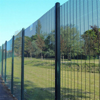 Clôture de sécurité murale 358 anti-escalade en treillis soudé 76,2x12,7mm de qualité prisonnière - Prix direct usine - Vente en gros