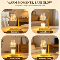 Lampe chauffe-bougie avec minuterie - Chauffe-cire électrique pour bougies, lampes en verre