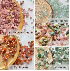 <span class=keywords><strong>Pietre</strong></span> Grezze Burattate di Alta Qualità per Cristalloterapia Quarzo Rosa Ametista Occhio di Tigre 100g/Busta - Product Image 6