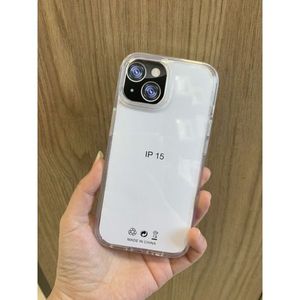 Coque de protection transparente pour iPhone 15, dos transparent avec découpe pour l'appareil photo, fabriquée en Chine - Product Image 1