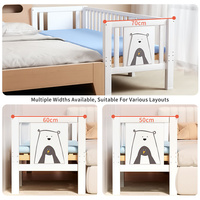 Lit Enfant Évolutif Blanc en Bois Massif avec Échelle d'Escalade et Barrière de Sécurité, Lits pour Enfants, Vente en Gros