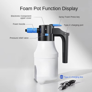 ขวดสเปรย์โฟมไฟฟ้า ล้างรถ เครื่องพ่นแรงดันลมแบบมือถือสำหรับใช้ในบ้าน ทำสวน - Product Image 6