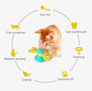 <strong>Cat</strong> Windmill Toy <strong>Funny</strong> Massage Rotatable <strong>Cat</strong> Toys With <strong>Catnip</strong> Ball Teeth Cleaning Pet Products - Product Image 6